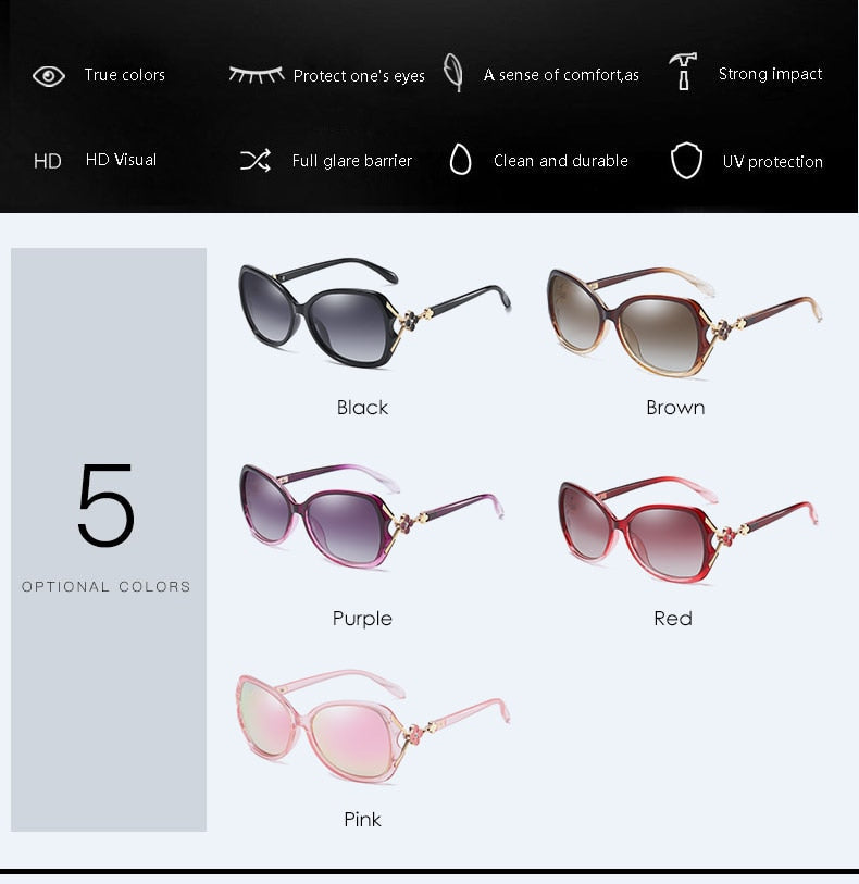  Women's Luxury Butterfly Fashion Polarized UV400 Anti-Glare Sunglasses - Women Sunglasses - DYAVOR® 