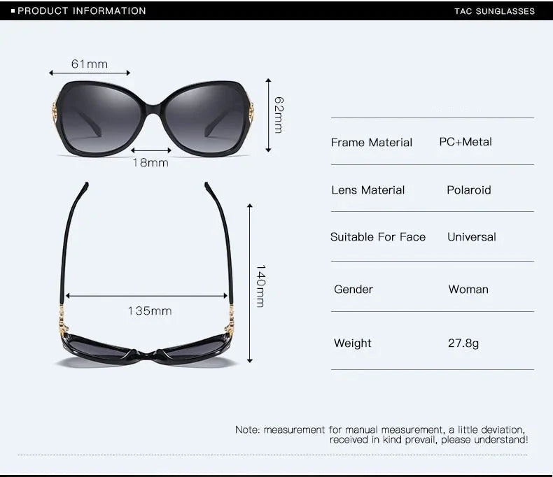  Women's Luxury Butterfly Fashion Polarized UV400 Anti-Glare Sunglasses - Women Sunglasses - DYAVOR® 