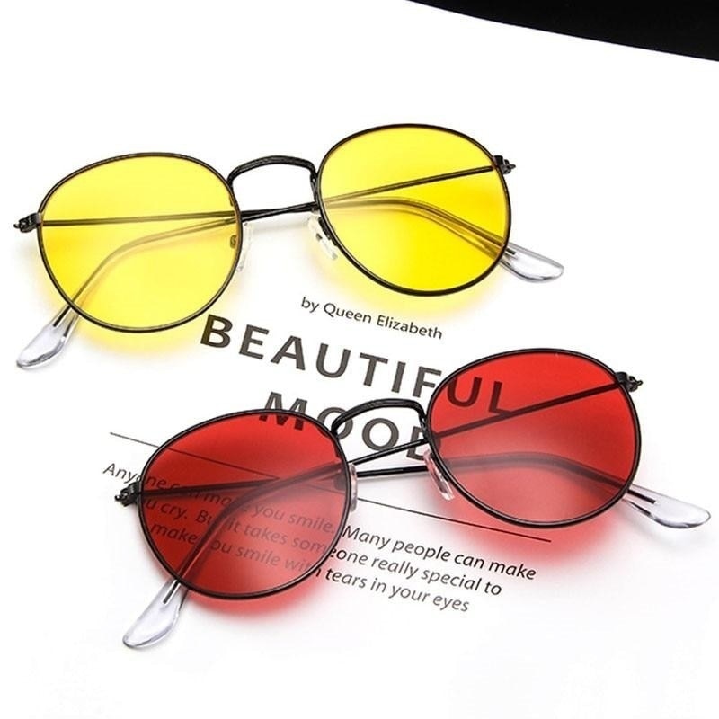  Women's Acrylic Lens Alloy Frame Wrap Style Anti-Reflective Sunglasses - Women Sunglasses - DYAVOR® 