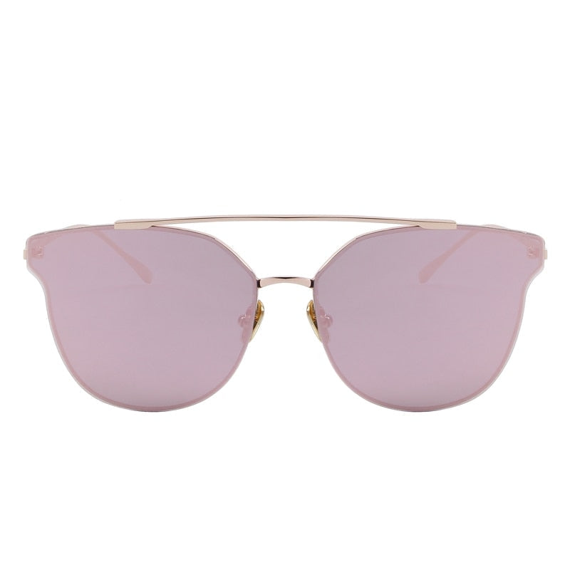  Women's Classic Cat Eye Designer Mirror Uv400 Lenses Sunglasses - Women Sunglasses - DYAVOR® 