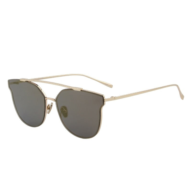  Women's Classic Cat Eye Designer Mirror Uv400 Lenses Sunglasses - Women Sunglasses - DYAVOR® 