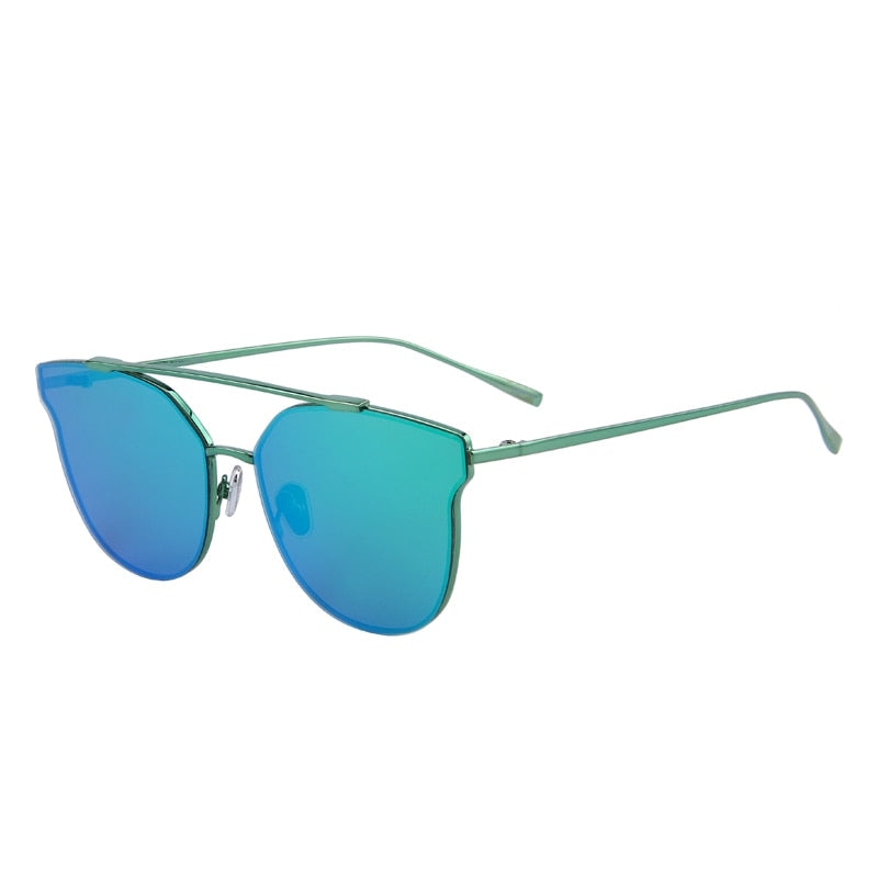  Women's Classic Cat Eye Designer Mirror Uv400 Lenses Sunglasses - Women Sunglasses - DYAVOR® 