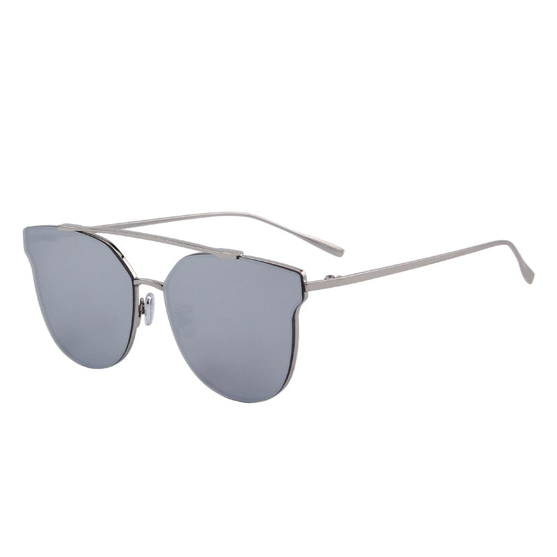  Women's Classic Cat Eye Designer Mirror Uv400 Lenses Sunglasses - Women Sunglasses - DYAVOR® 