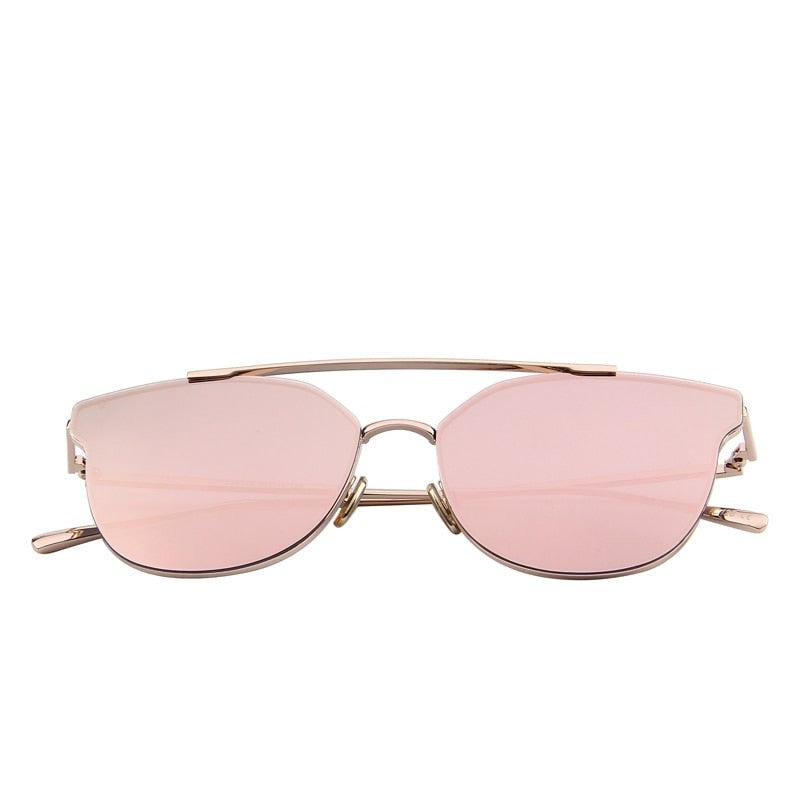  Women's Classic Cat Eye Designer Mirror Uv400 Lenses Sunglasses - Women Sunglasses - DYAVOR® 