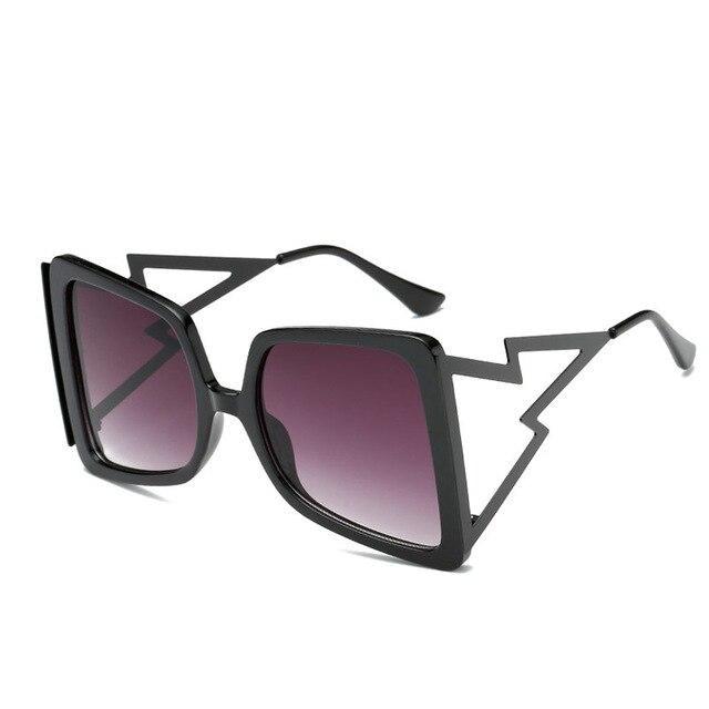  Women's Designer Over-sized Square Big Legs Metal Sunglasses - Women Sunglasses - DYAVOR® 