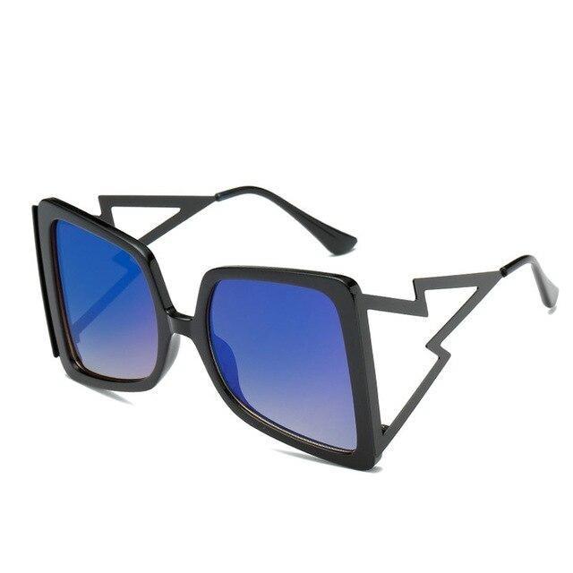  Women's Designer Over-sized Square Big Legs Metal Sunglasses - Women Sunglasses - DYAVOR® 