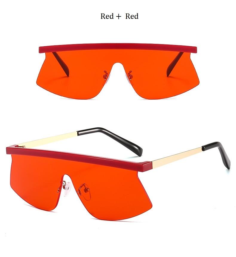  Women's Luxury Vintage Half Frame Purple Rimless Square Sunglasses - Women Sunglasses - DYAVOR® 