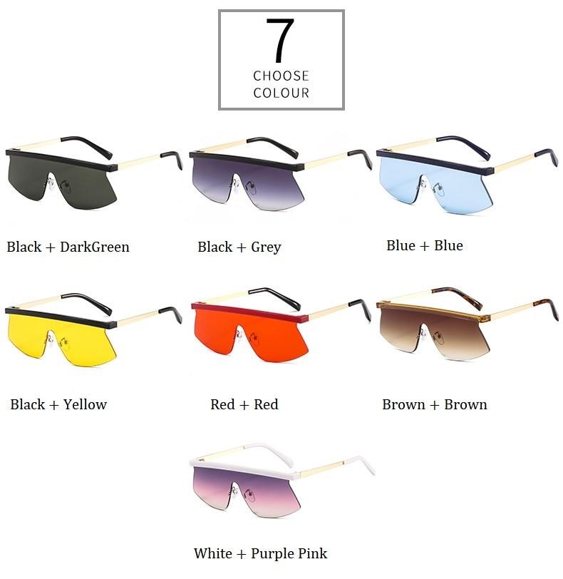  Women's Luxury Vintage Half Frame Purple Rimless Square Sunglasses - Women Sunglasses - DYAVOR® 