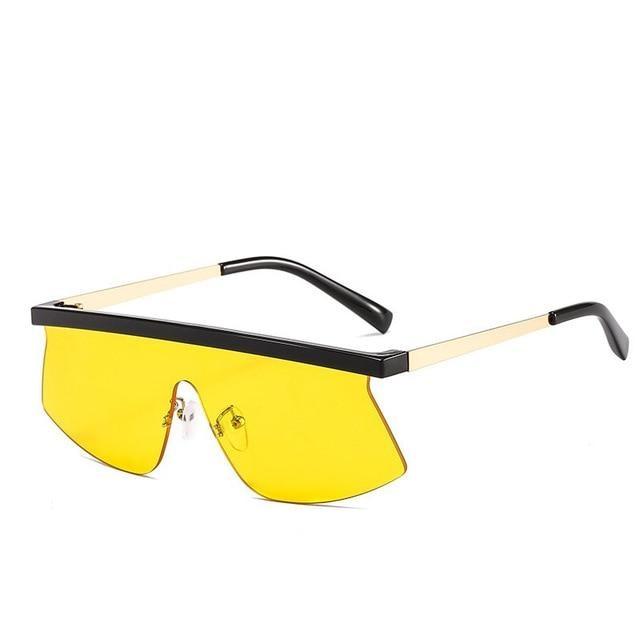  Women's Luxury Vintage Half Frame Purple Rimless Square Sunglasses - Women Sunglasses - DYAVOR® 