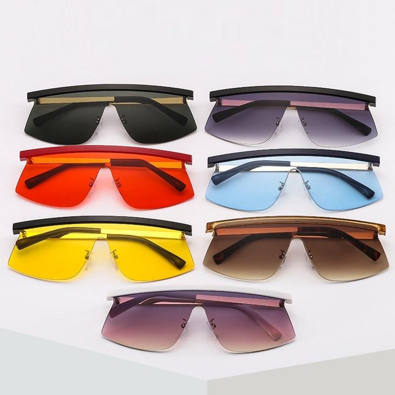  Women's Luxury Vintage Half Frame Purple Rimless Square Sunglasses - Women Sunglasses - DYAVOR® 