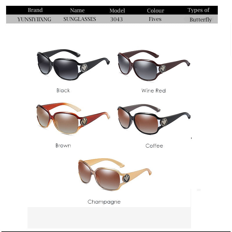  Women's Butterfly Designer Fashion Polarized UV400 Sunglasses Eyewear - Women Sunglasses - DYAVOR® 
