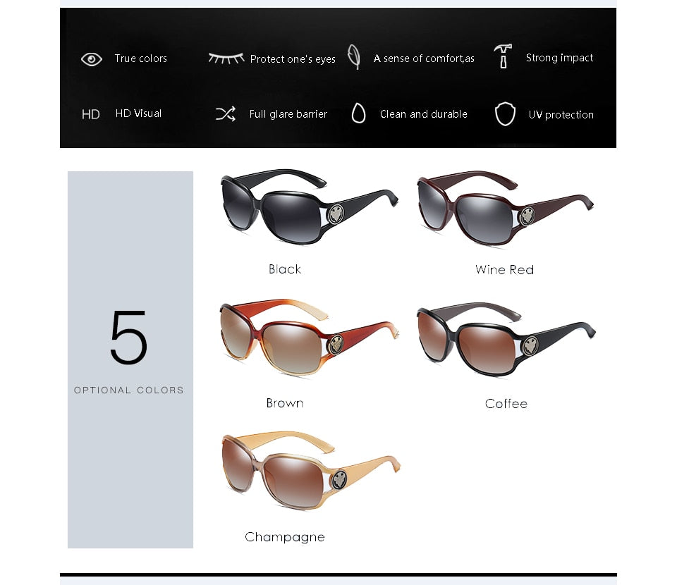  Women's Butterfly Designer Fashion Polarized UV400 Sunglasses Eyewear - Women Sunglasses - DYAVOR® 
