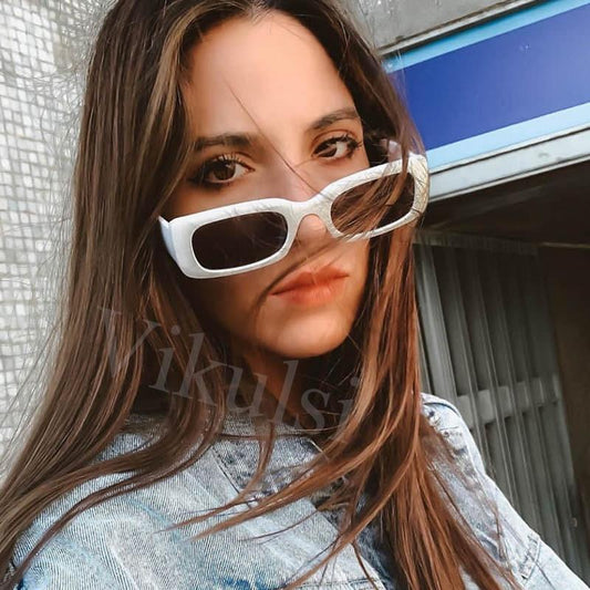  Women's Retro Trending Cool Rectangle Black Designer Sunglasses - Women Sunglasses - DYAVOR® 