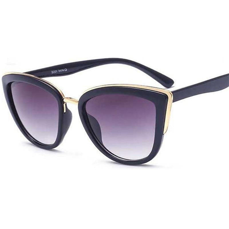  Women's Vintage Cat Eye Mirror Anti-Reflective Plastic Party Sunglasses - Women Sunglasses - DYAVOR® 