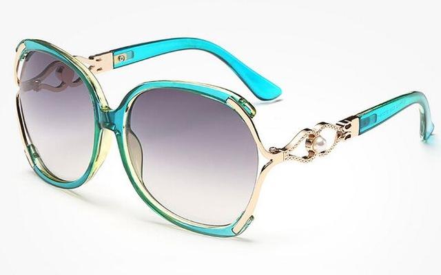  Women's Vintage Pearl Fashion Sunglasses with Gradient UV400 Lenses - Women Sunglasses - DYAVOR® 