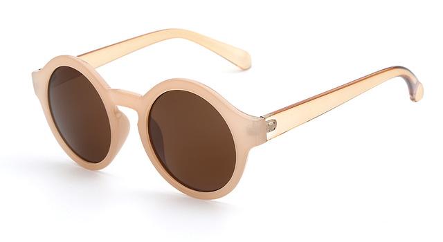  Women's Vintage Round Circle Retro Sunglasses with Acrylic Lenses - Women Sunglasses - DYAVOR® 