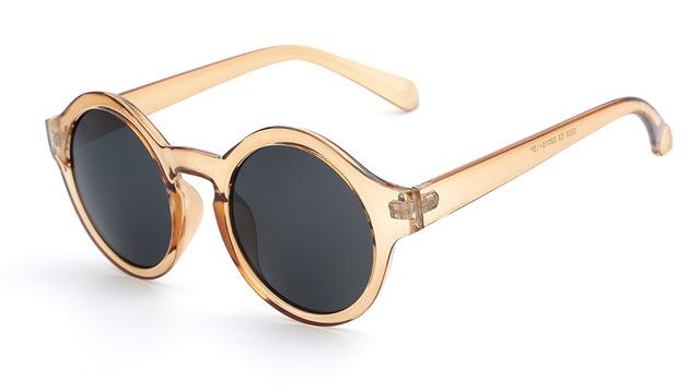  Women's Vintage Round Circle Retro Sunglasses with Acrylic Lenses - Women Sunglasses - DYAVOR® 