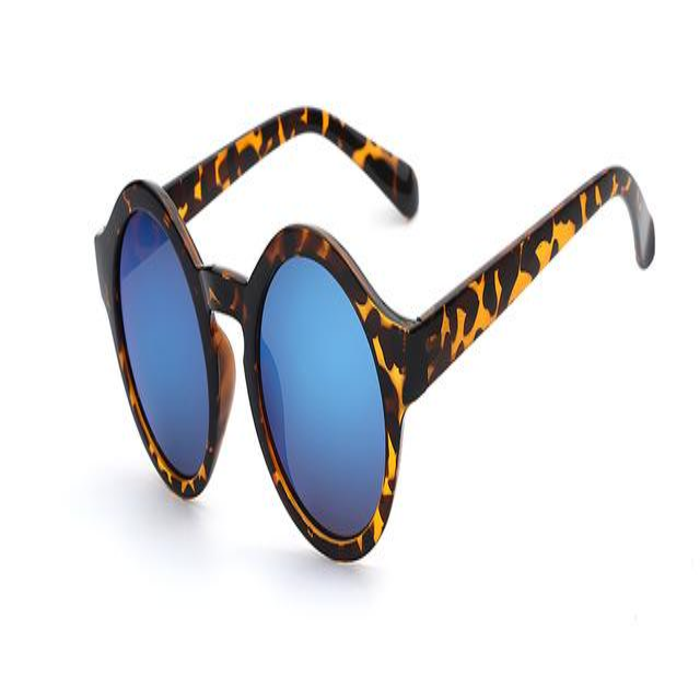  Women's Vintage Round Circle Retro Sunglasses with Acrylic Lenses - Women Sunglasses - DYAVOR® 