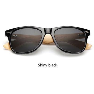  Wooden Frame Retro Bamboo Sunglasses for Women with Mirror Lens - Women Sunglasses - DYAVOR® 