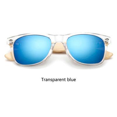  Wooden Frame Retro Bamboo Sunglasses for Women with Mirror Lens - Women Sunglasses - DYAVOR® 