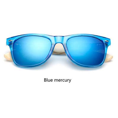  Wooden Frame Retro Bamboo Sunglasses for Women with Mirror Lens - Women Sunglasses - DYAVOR® 