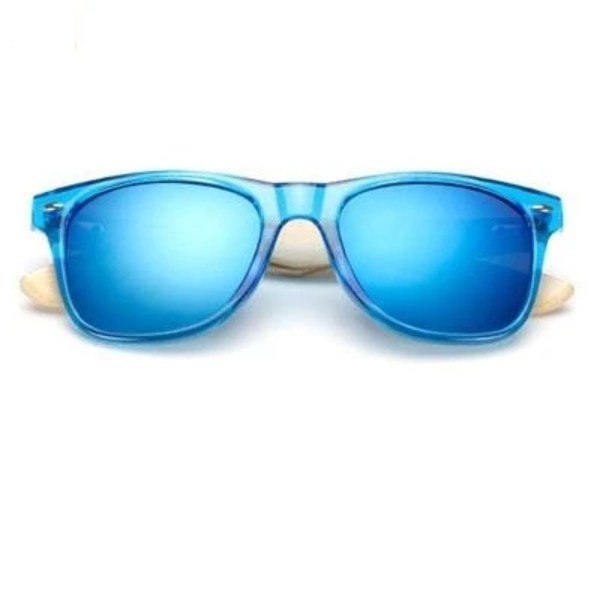  Wooden Frame Retro Bamboo Sunglasses for Women with Mirror Lens - Women Sunglasses - DYAVOR® 