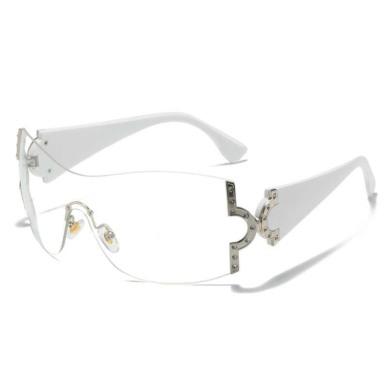 Women's Luxury Designer UV400 Diamond Rimless Eyewear Sunglasses - Women Sunglasses - DYAVOR® 