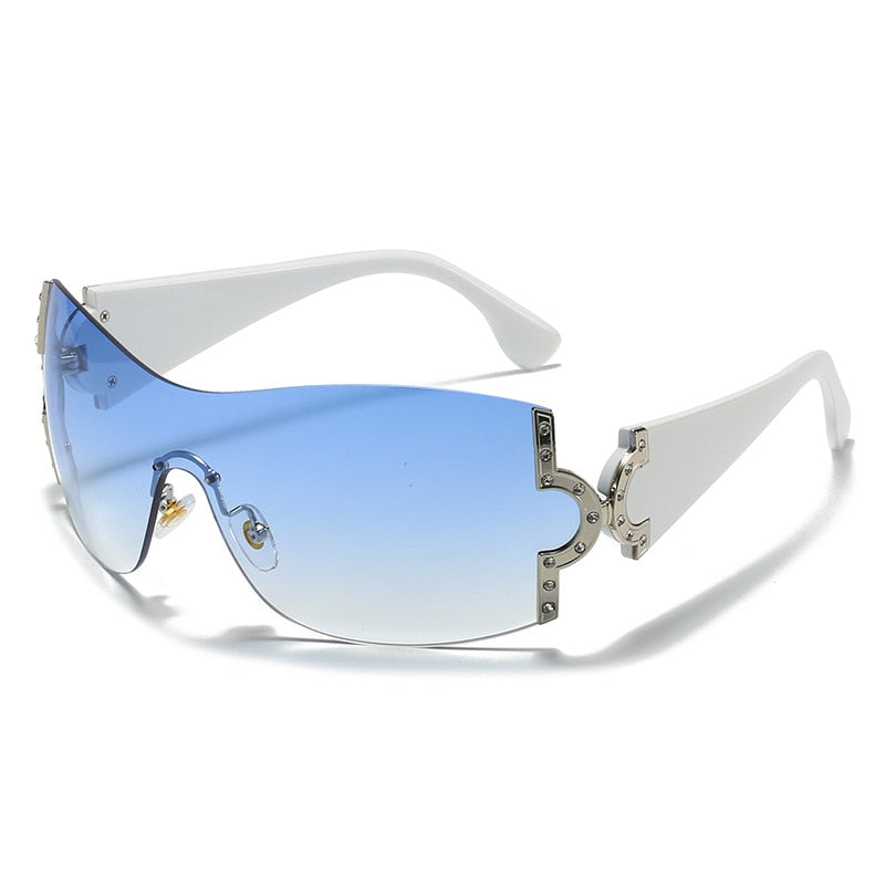  Women's Luxury Designer UV400 Diamond Rimless Eyewear Sunglasses - Women Sunglasses - DYAVOR® 