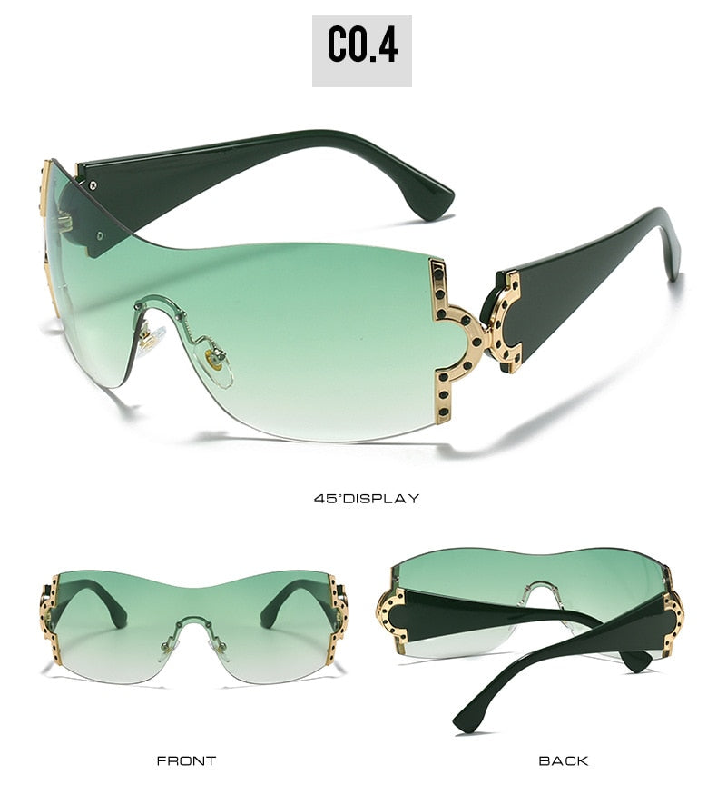  Women's Luxury Designer UV400 Diamond Rimless Eyewear Sunglasses - Women Sunglasses - DYAVOR® 