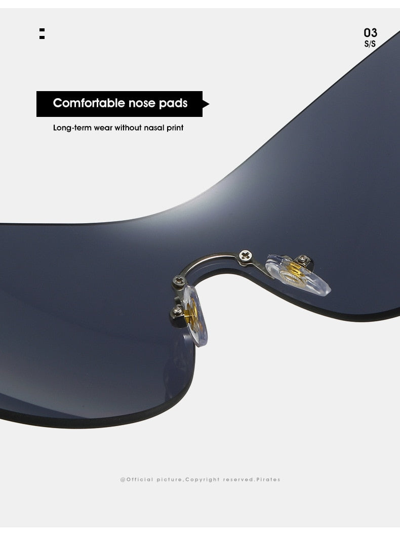  Women's Luxury Designer UV400 Diamond Rimless Eyewear Sunglasses - Women Sunglasses - DYAVOR® 