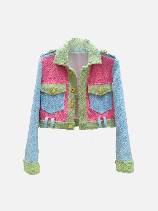  Noor - Patchwork coat in colorful design - 07/112024 2 - DYAVOR® 