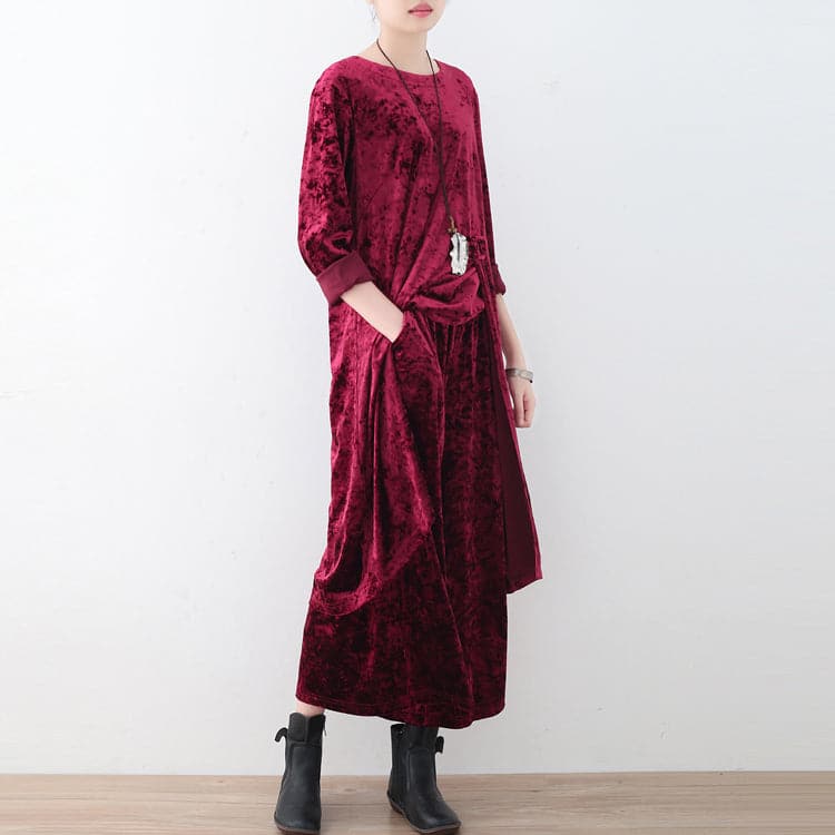  Fashion corduroy plus size tops and casual wide leg pants - Tops - DYAVOR® 