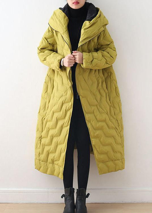  Yellow coat casual hooded women parka overcoat-Limited Stock -  - DYAVOR® 