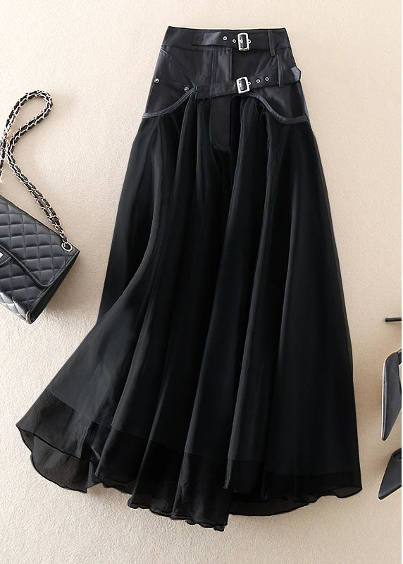  French Grey fashion Patchwork Tulle Skirts Spring - Skirts - DYAVOR® 