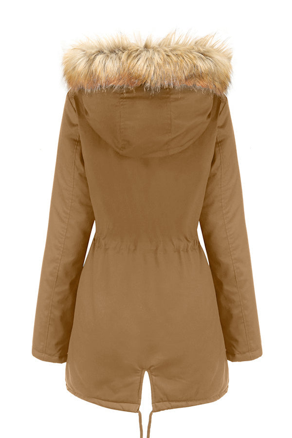  Large Hooded Cotton Velvet Coat -  - DYAVOR® 