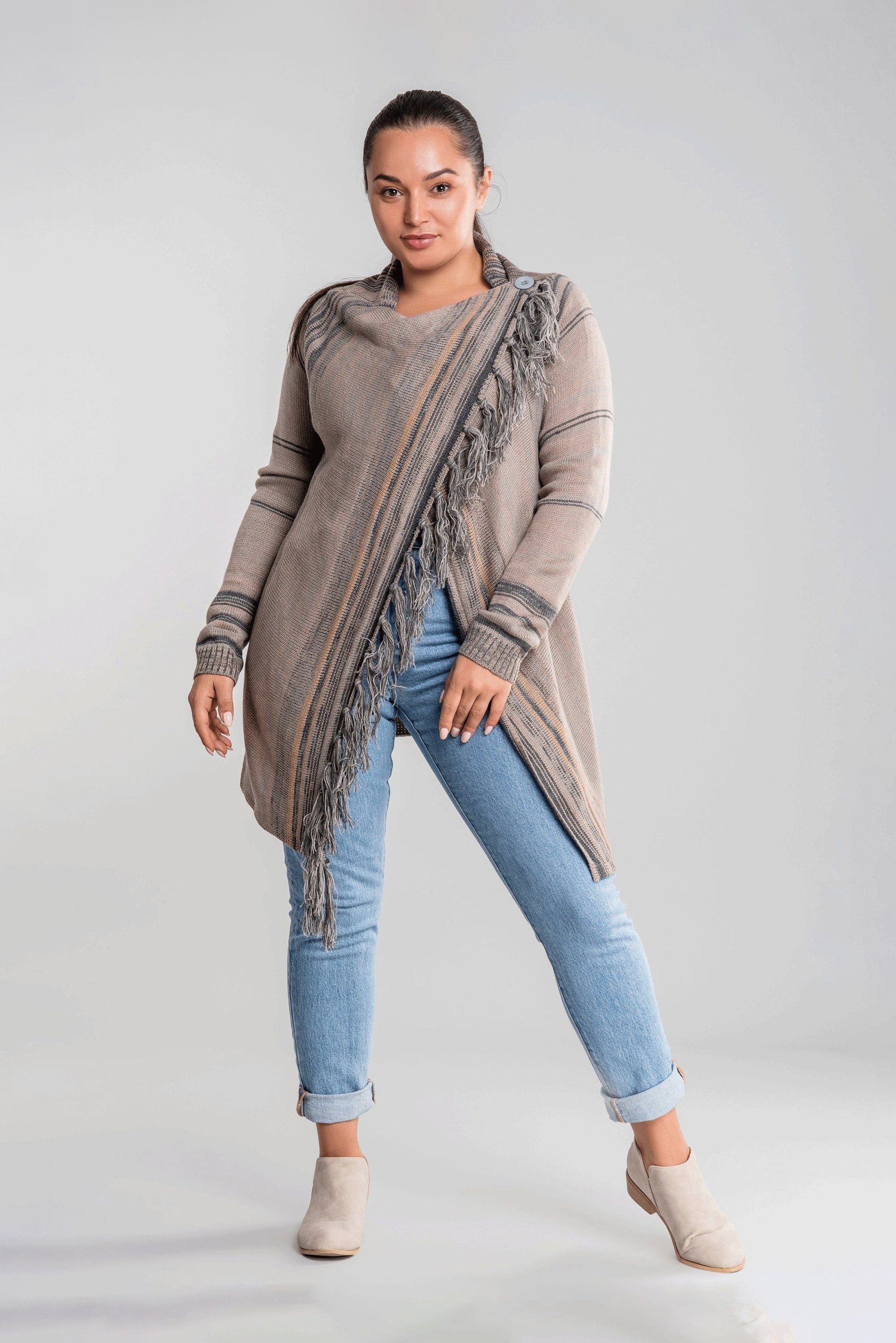  Fringe Shawl Jacket - Scarves & Shawls - DYAVOR® 