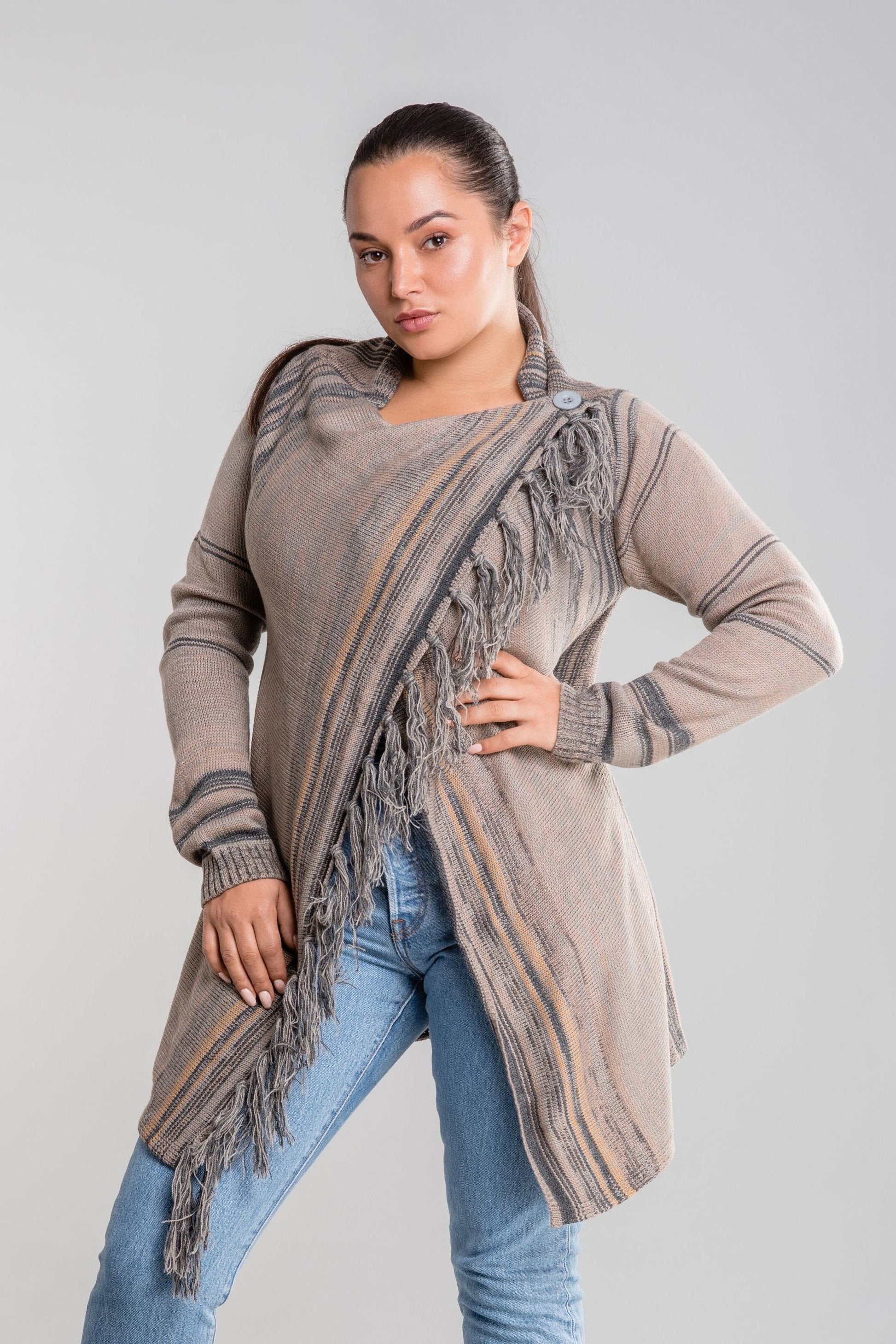  Fringe Shawl Jacket - Scarves & Shawls - DYAVOR® 