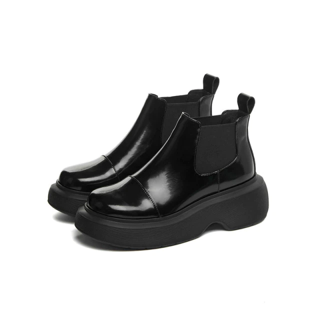  Bahiti Women's Winter Elastic Band Black Booties - Bootie - DYAVOR® 