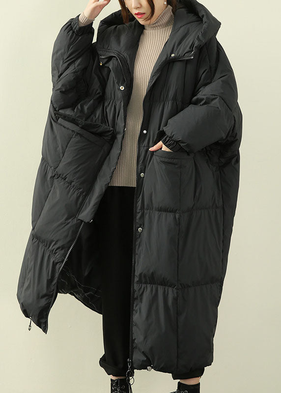  Beige Pockets Duck Down Down Coat Zip Up Winter - Down Jackets - DYAVOR® 
