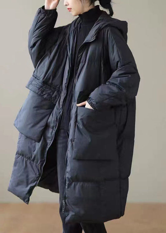  Black warm Duck Down Winter Coats Zip Up Winter - Down Jackets - DYAVOR® 