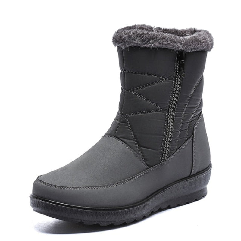  Groovywish Women Waterproof Fur Boots Zipper Thick Sole Orthopedic Shoes -  - DYAVOR® 