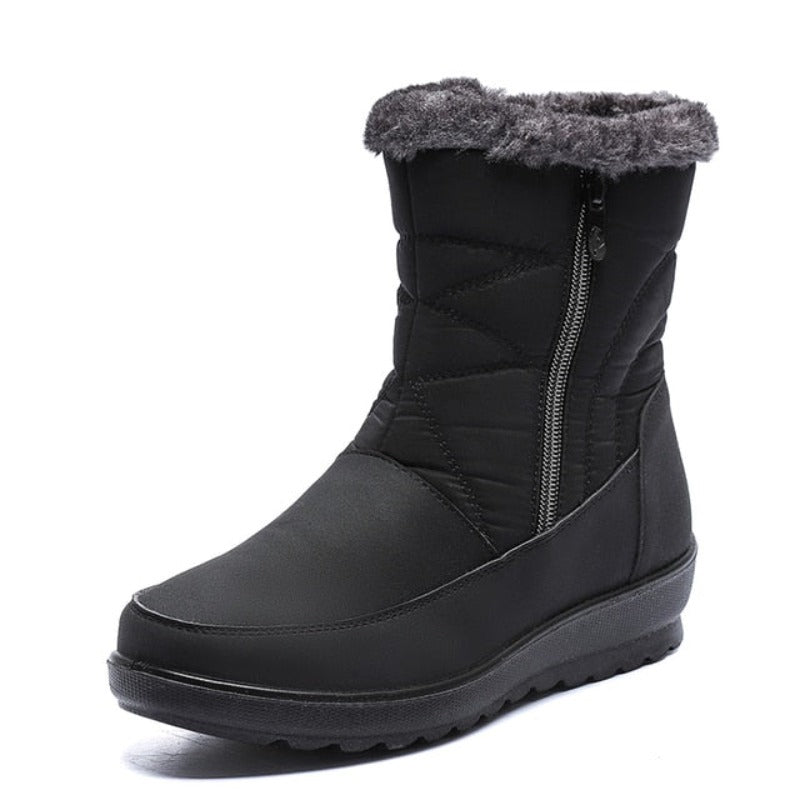  Groovywish Women Waterproof Fur Boots Zipper Thick Sole Orthopedic Shoes -  - DYAVOR® 