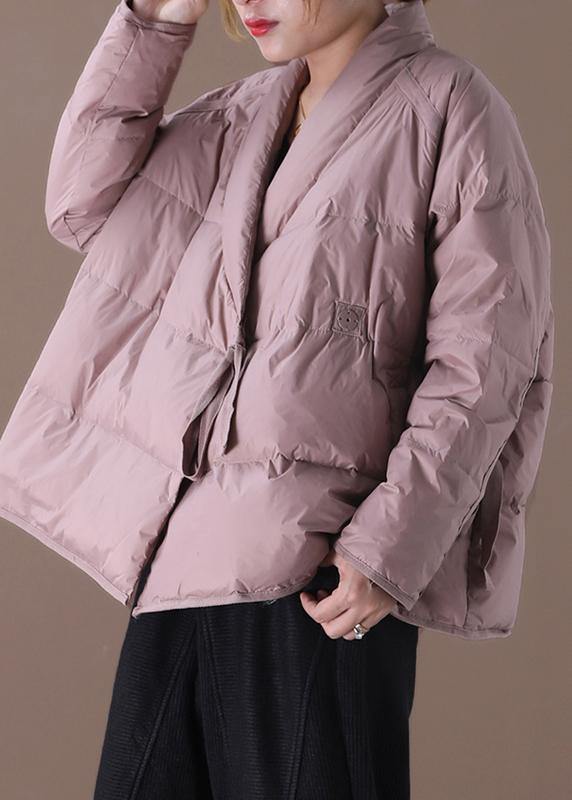  Casual oversize down jacket Winter overcoat black stand collar thick duck down coat -  - DYAVOR® 