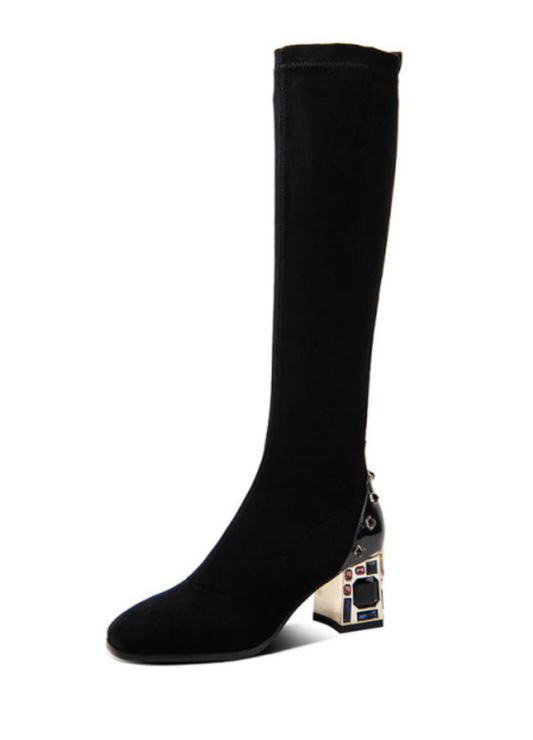  Romy Women's Suede Knee High Boots - Boots - DYAVOR® 