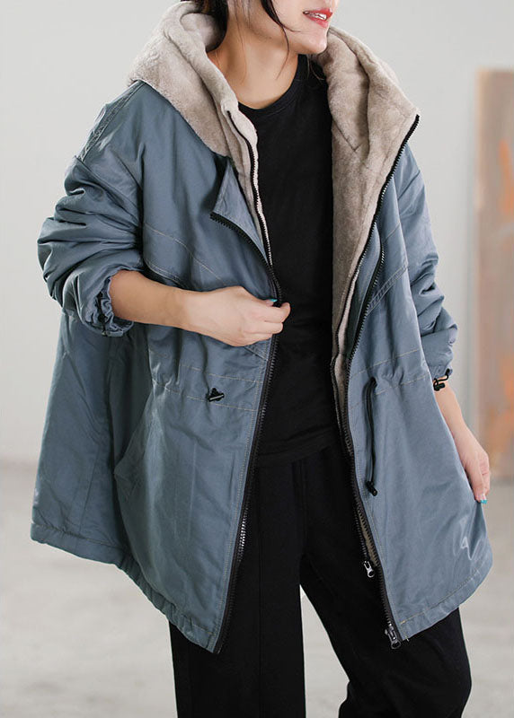  Fine Black Hooded Patchwork Cashmere Parkas Winter - Down Jackets - DYAVOR® 