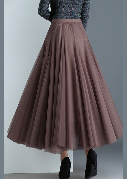  Fine elegant Pleated Casual Fall Winter Tulle Skirts - Skirts - DYAVOR® 
