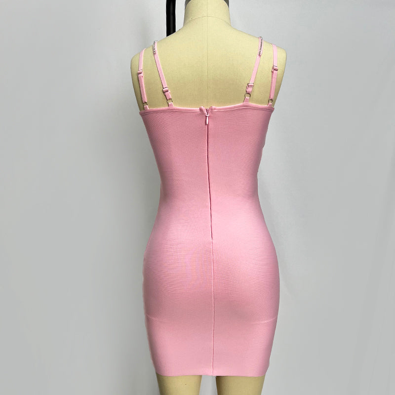  Stylish Pink Cocktail Dress - Dresses - DYAVOR® 