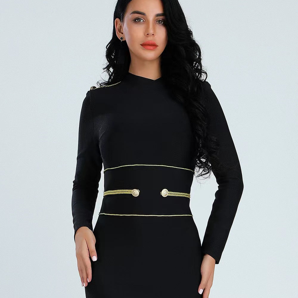  Elegant Formal Long Sleeve Dress - Dresses - DYAVOR® 