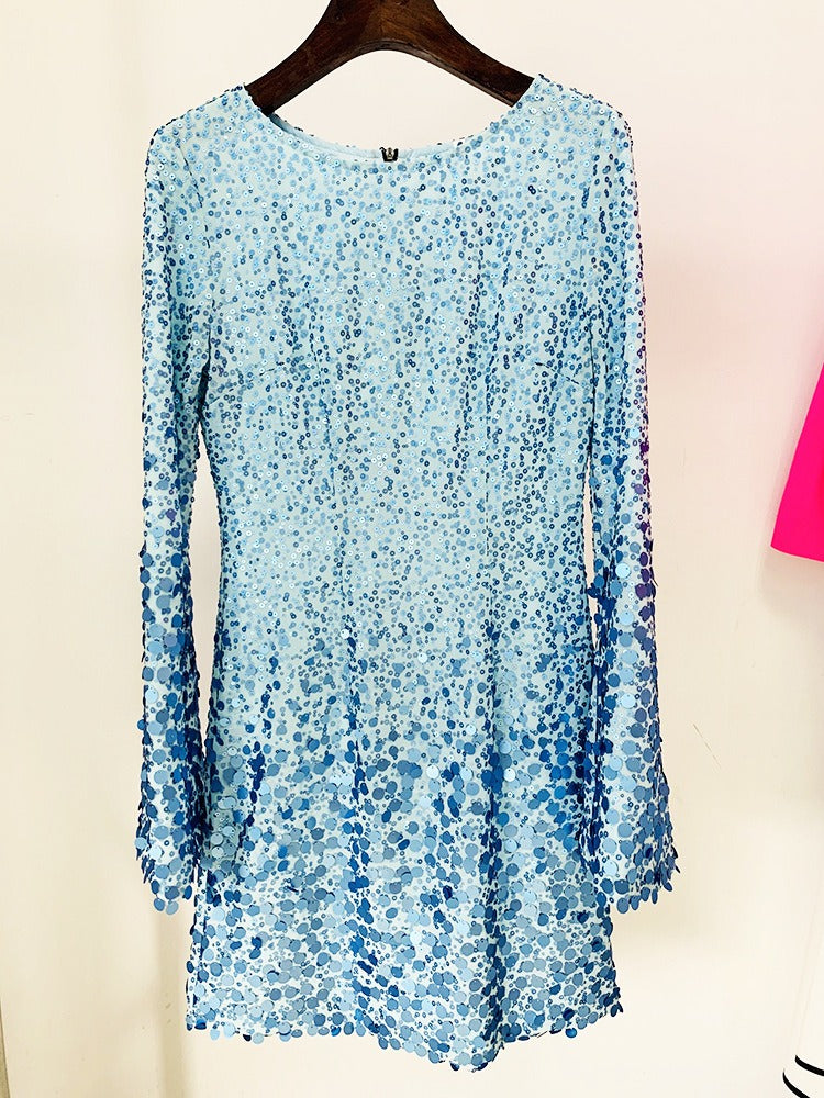  Sequin Long Sleeve Mini Dresses - Dresses - DYAVOR® 