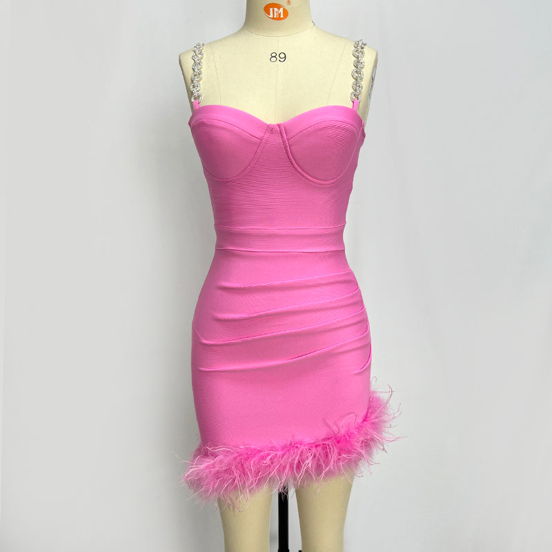  Formal Feathers Mini Dresses - Dresses - DYAVOR® 